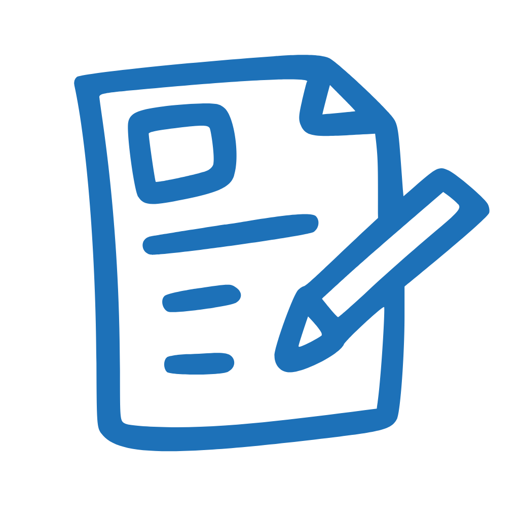 Blue White Cute Simple Doodle Ios Icon